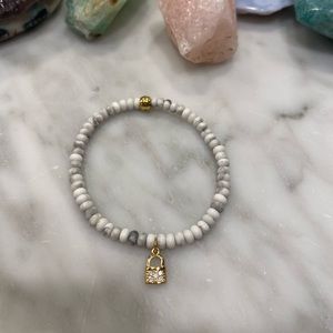 SYDNEY EVAN STYLE HEALING CRYSTAL HOWLITE BRACELET